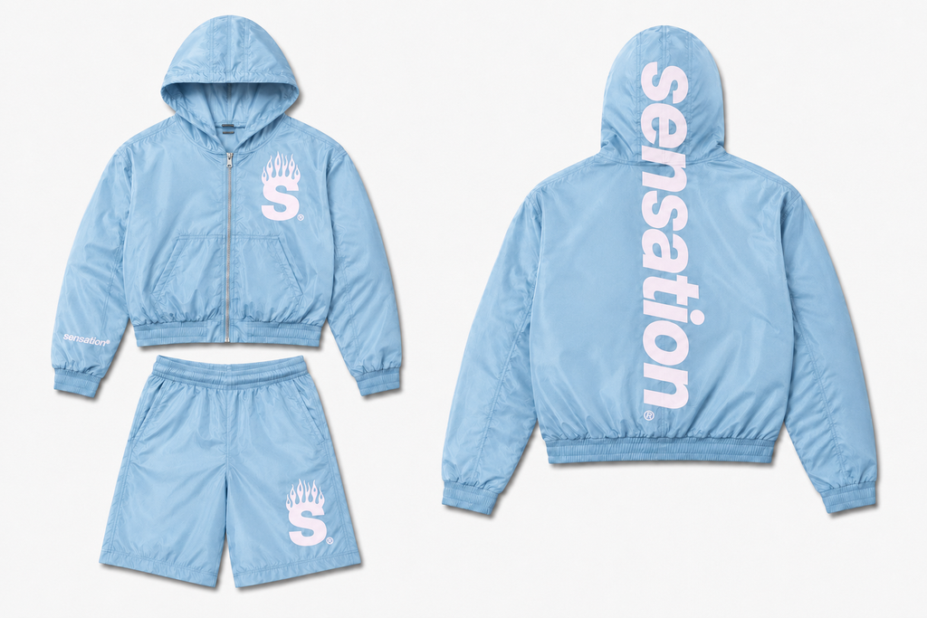 “Baby Blue/White” Flame Series Set