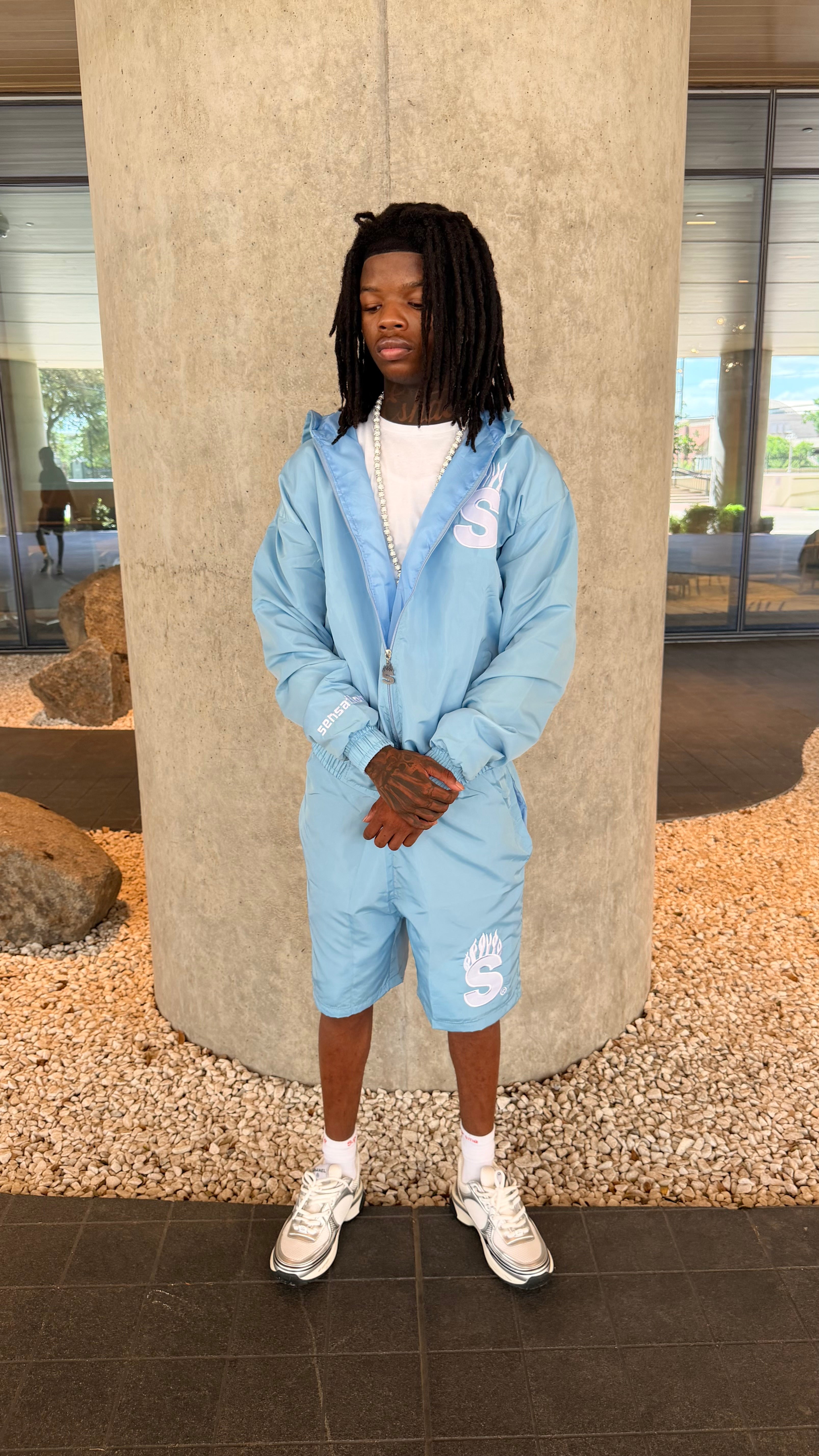 “Baby Blue/White” Flame Series Set