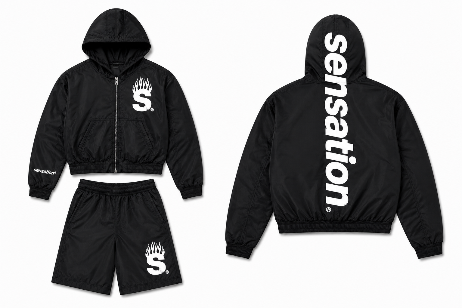 Black/White Flame Series Set